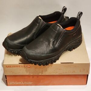 Merrell Shiver Moc Waterproof Genuine Leather Slip On Shoes